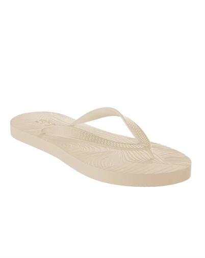 Slim Wide Strap Flip Flops - Eggnog - Sleepers 